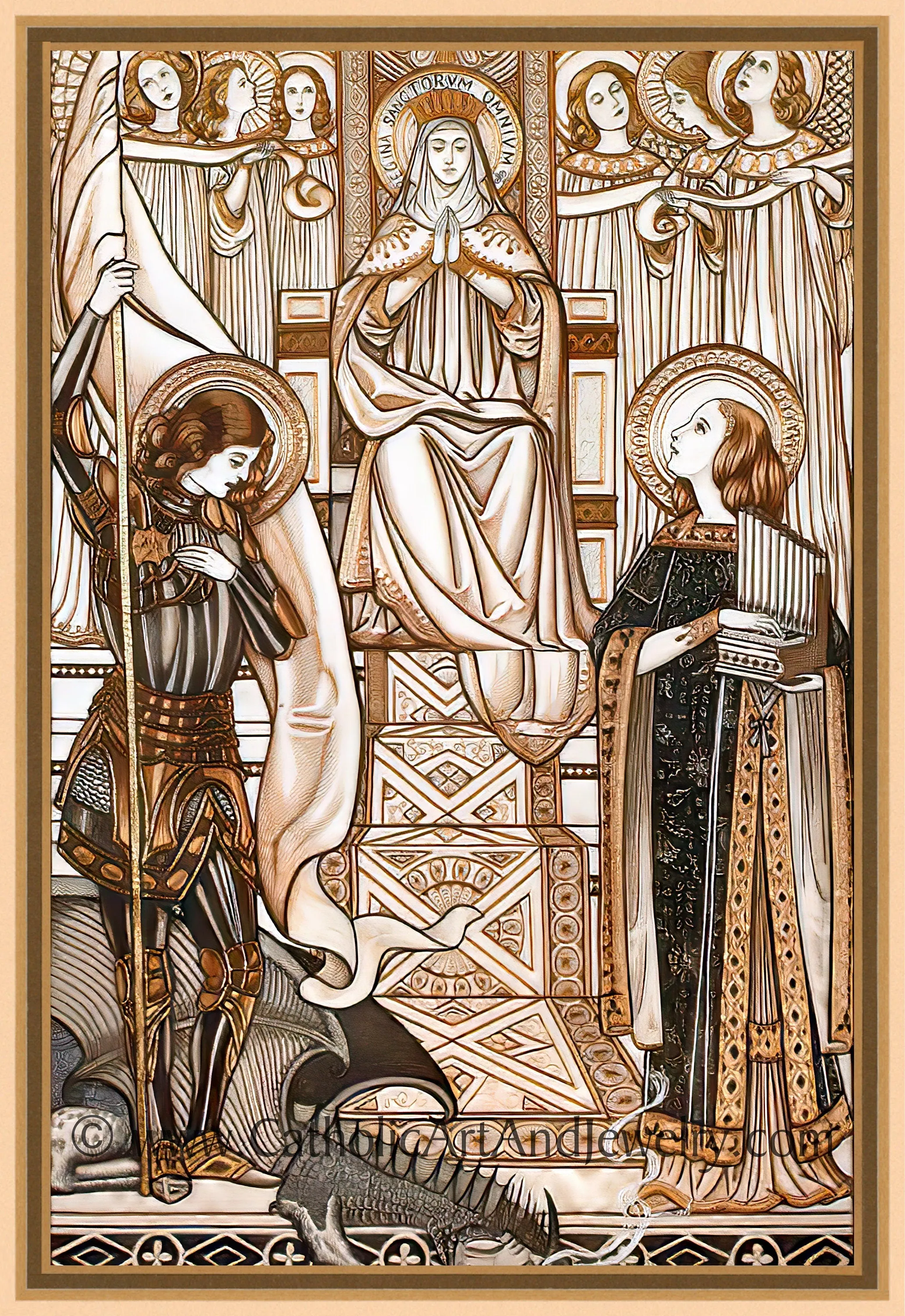 Loreto Embroideries – Print Collection – Set of 8 – 8.5x11" Vintage Catholic Art Prints – Archival Quality