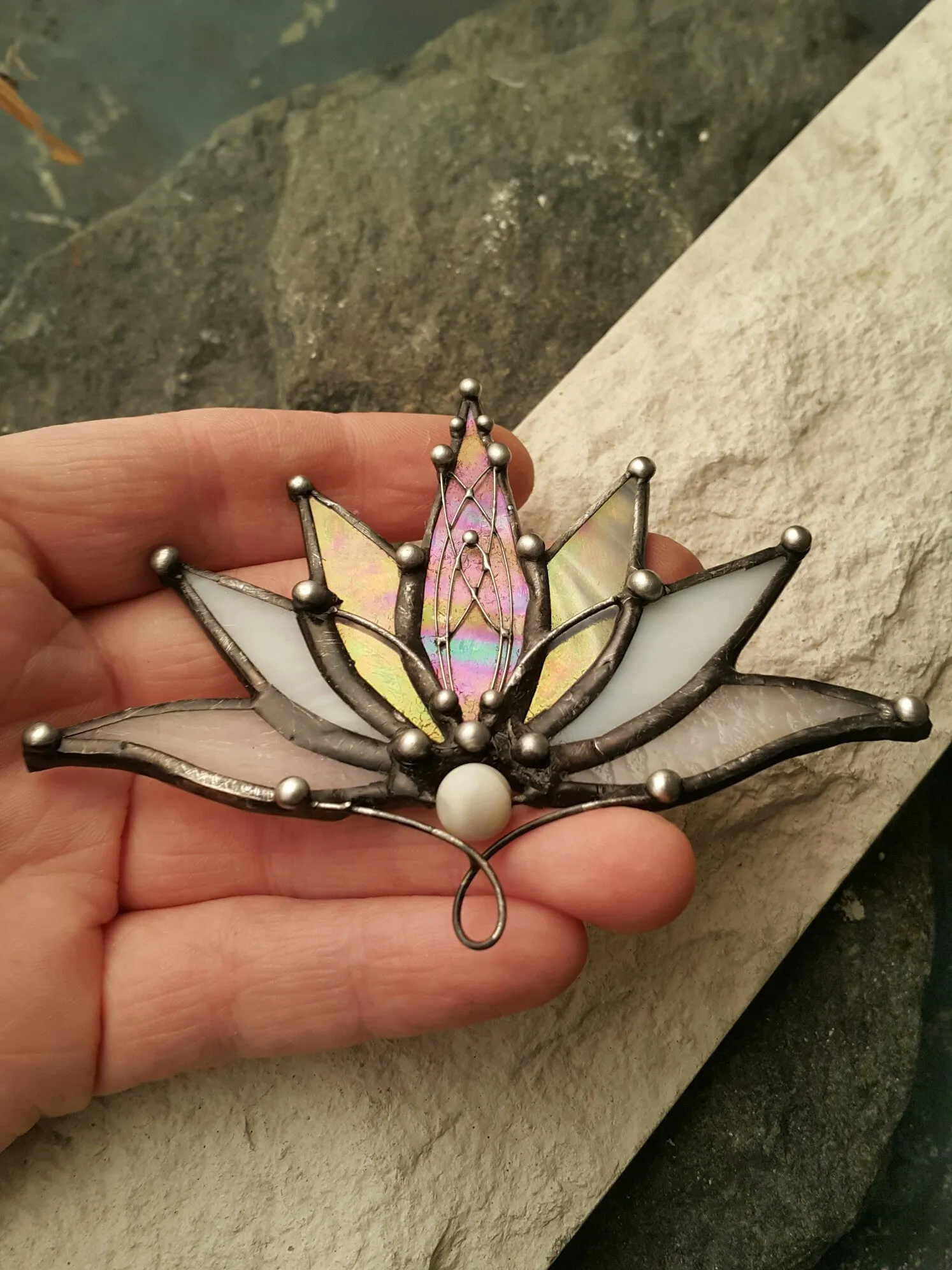 Lotus with pearls