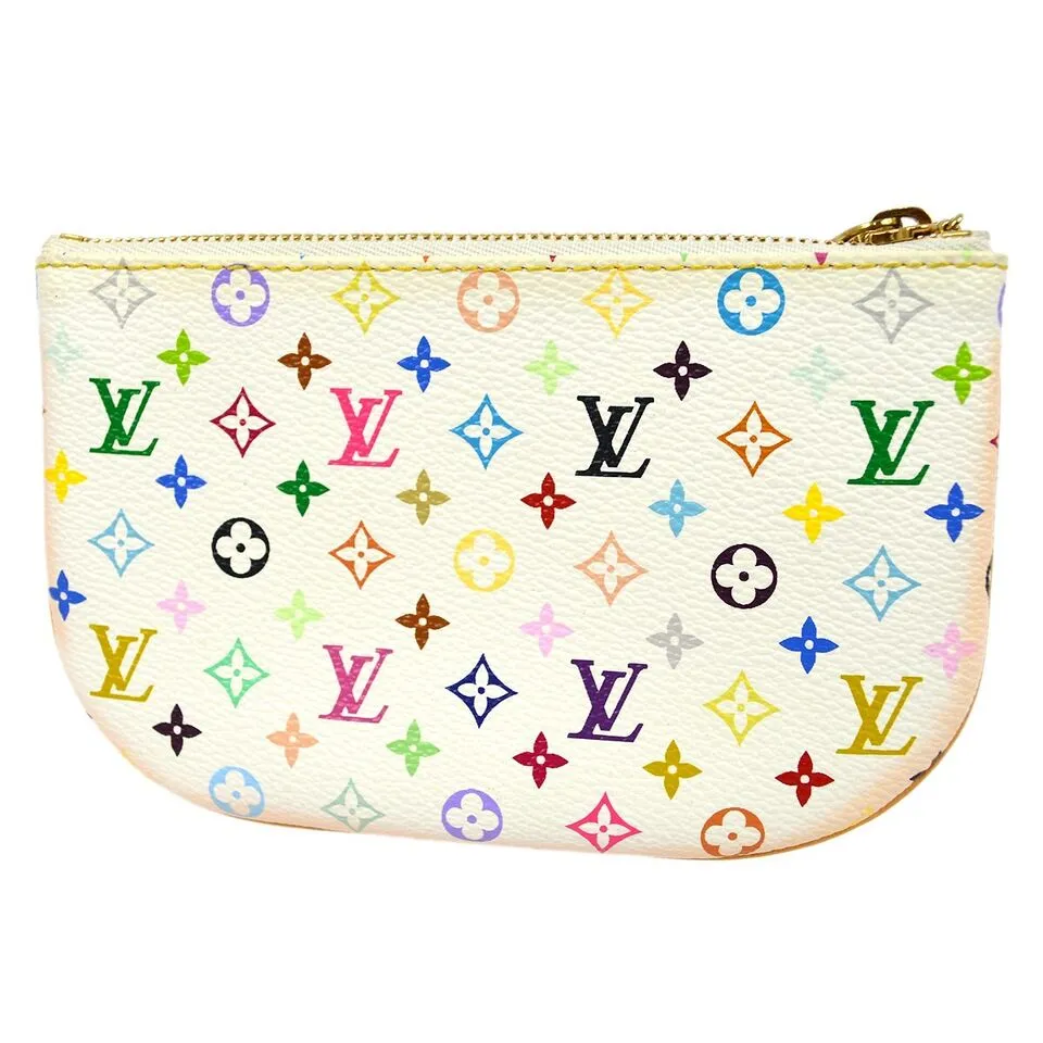 Louis Vuitton Multicolor Pochette MM Coin Purse Wallet M60028 MI0090 112374