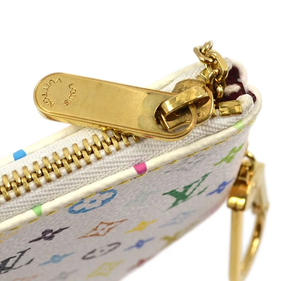 Louis Vuitton Multicolor Pochette MM Coin Purse Wallet M60028 MI0090 112374