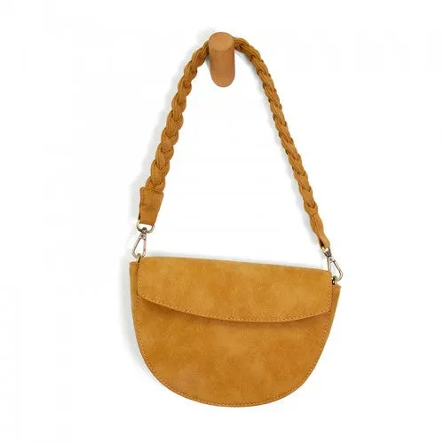 Luna Crescent Crossbody with Braided Strap