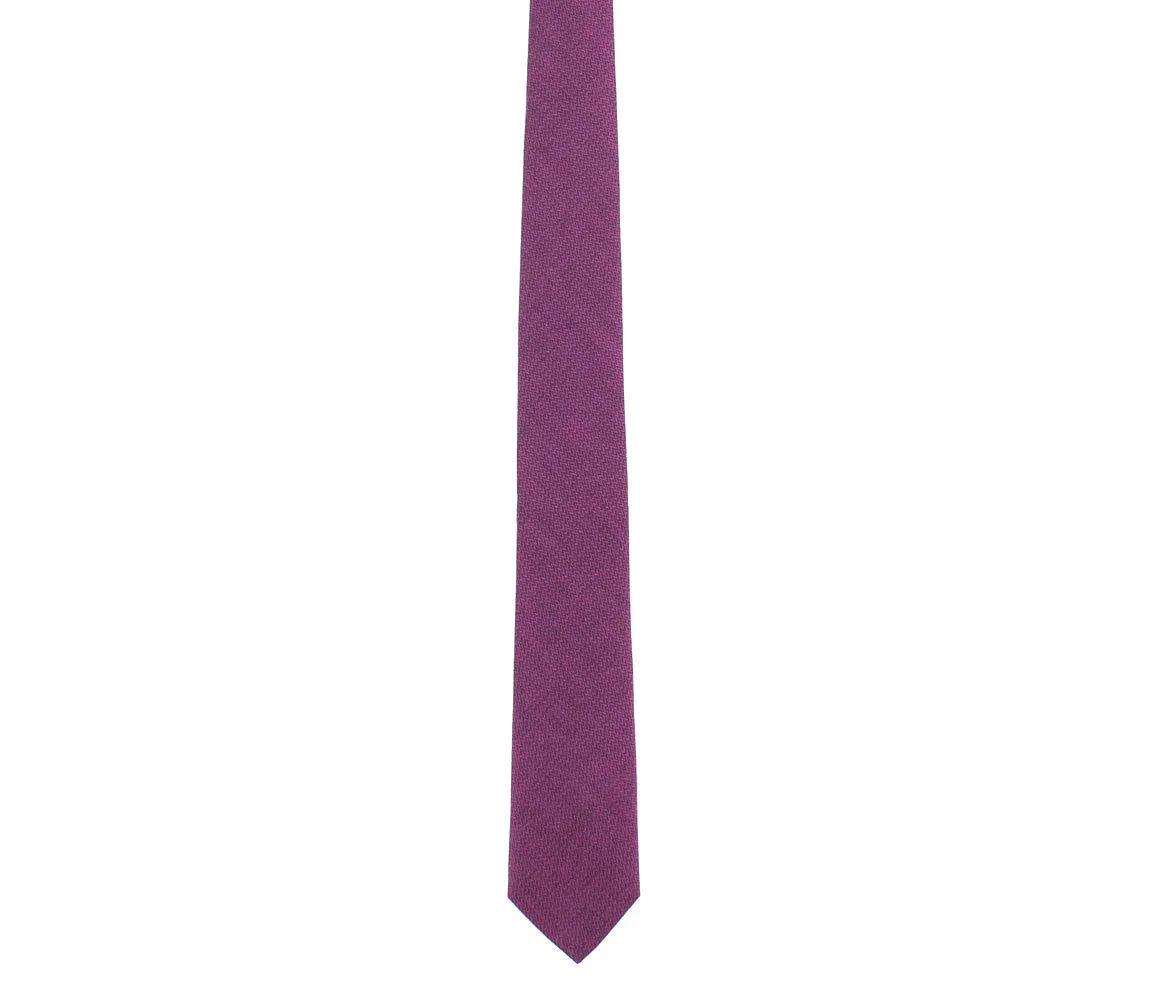 Magenta Black Zig Zag Tie