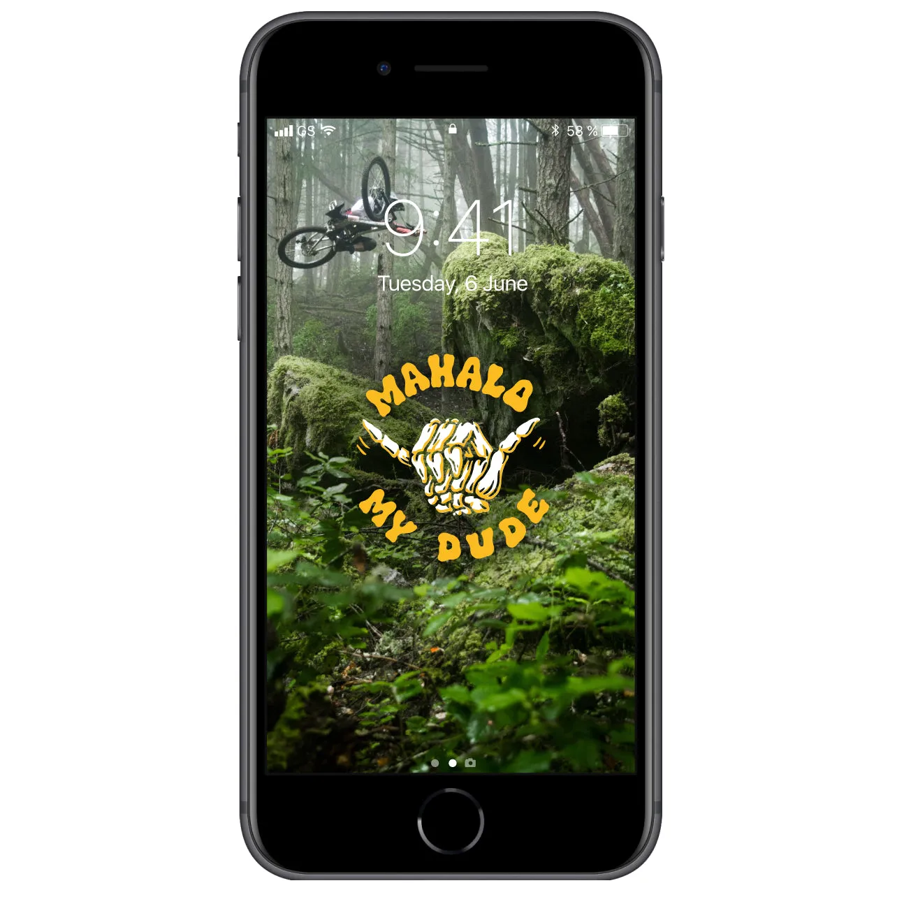 Mahalo My Dude Forest Wallpaper (DIGITAL DOWNLOAD)