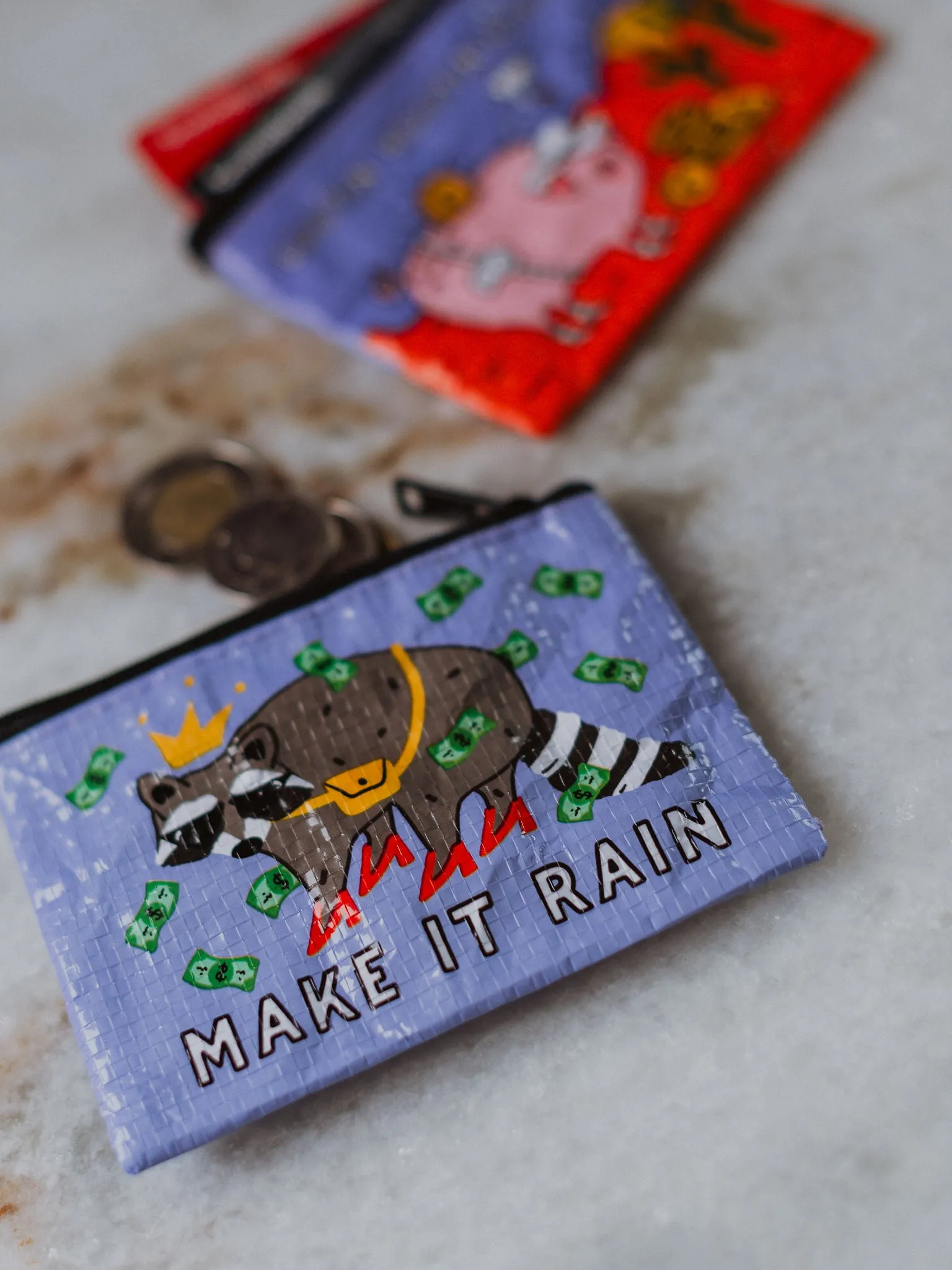 Make It Rain Recycled Coin Purse