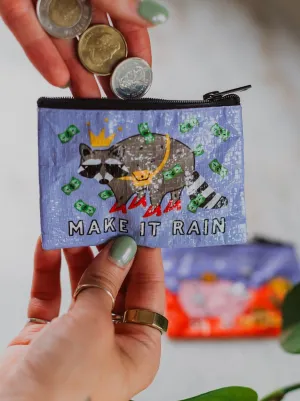 Make It Rain Recycled Coin Purse