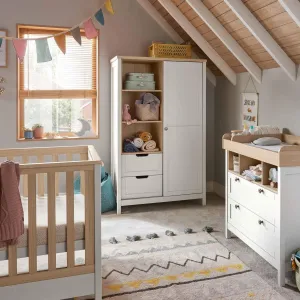 Mamas & Papas Harwell 3 Piece Cotbed Range White/Natural