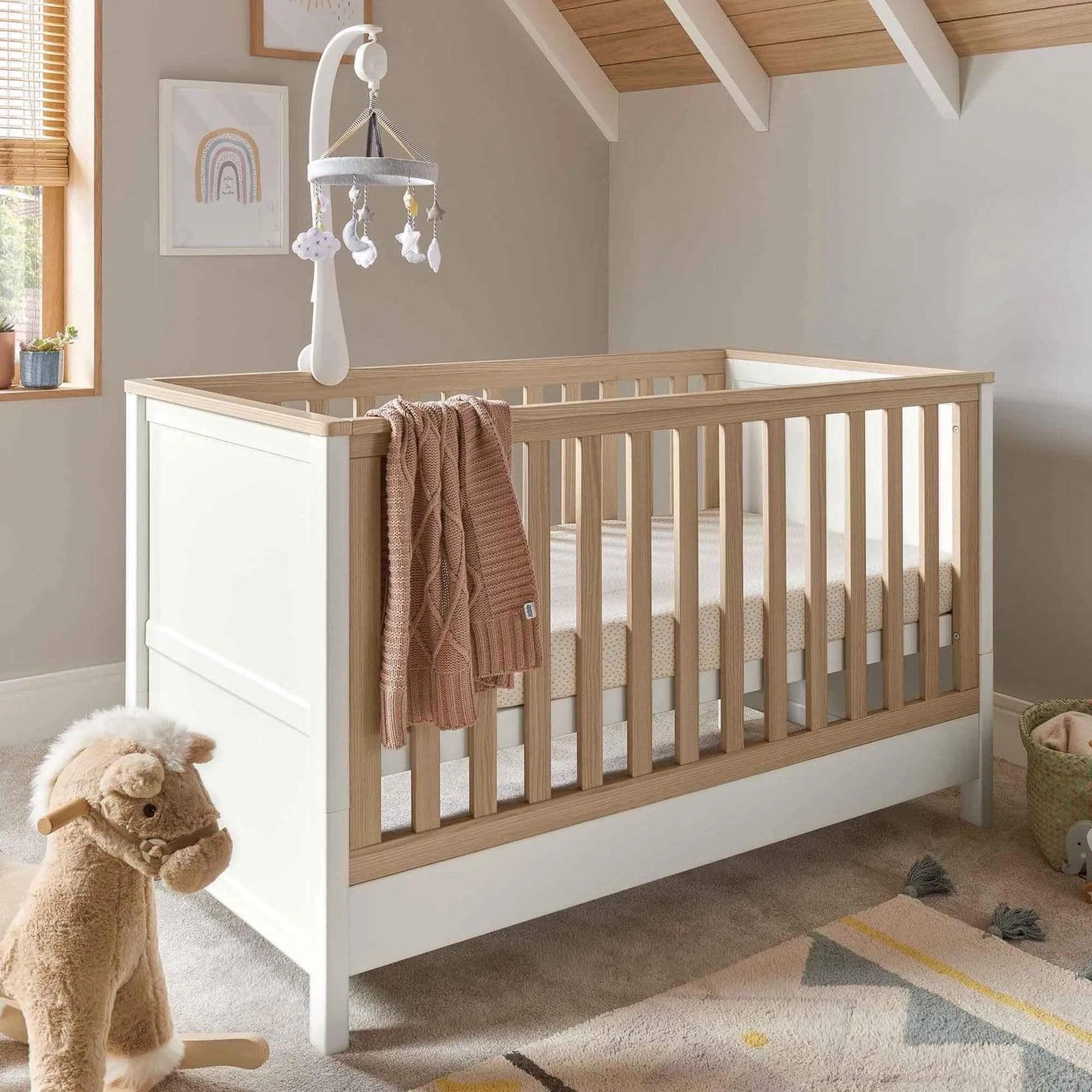 Mamas & Papas Harwell 3 Piece Cotbed Range White/Natural