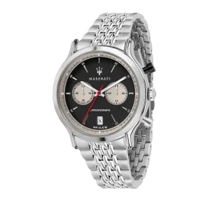 MASERATI EPOCA RACING 42mm CHR BLACK DIAL BR SS