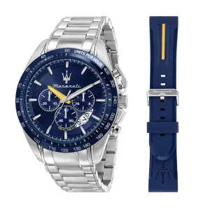 MASERATI MODENA EDITION 45MM CHR BLU D BR SS BL S MEN'S WATCH