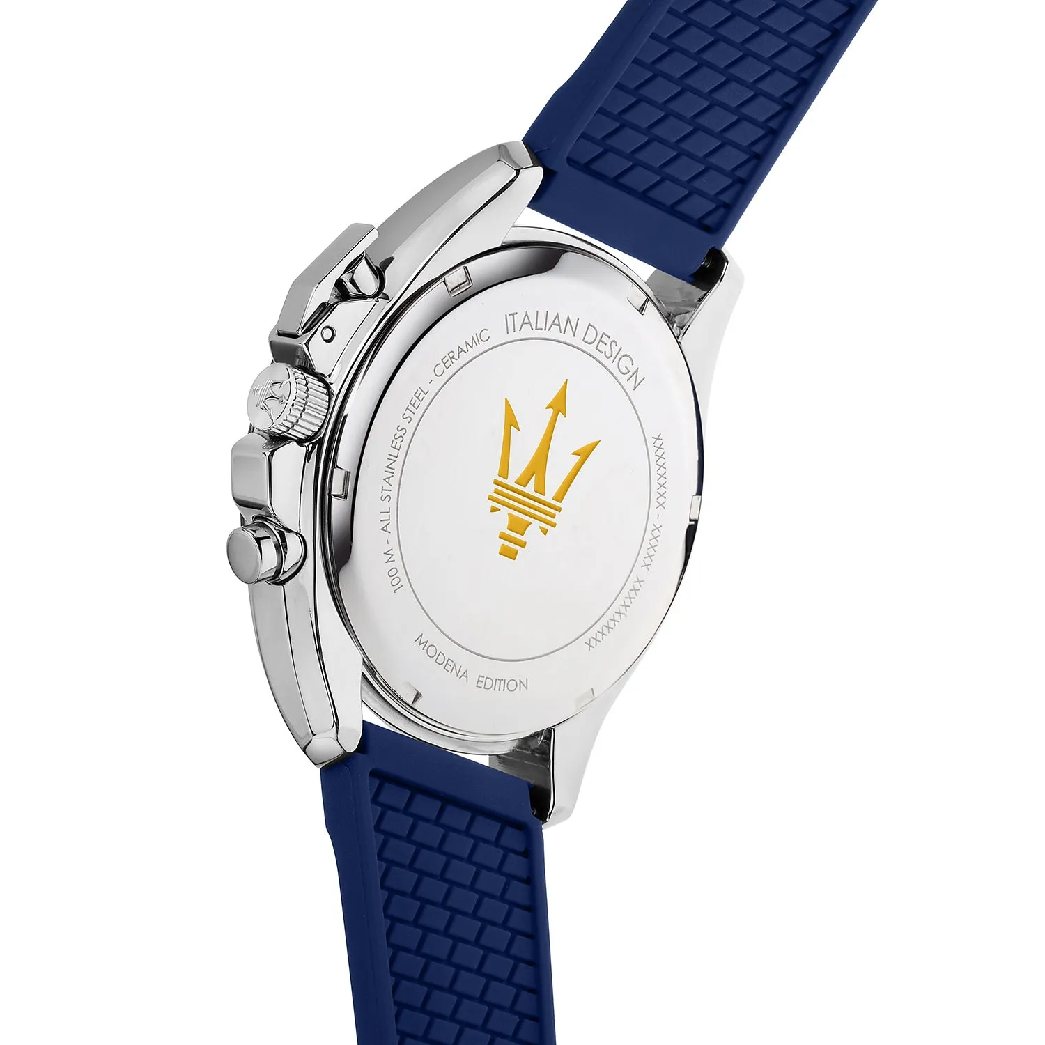 MASERATI MODENA EDITION 45MM CHR BLU D BR SS BL S MEN'S WATCH