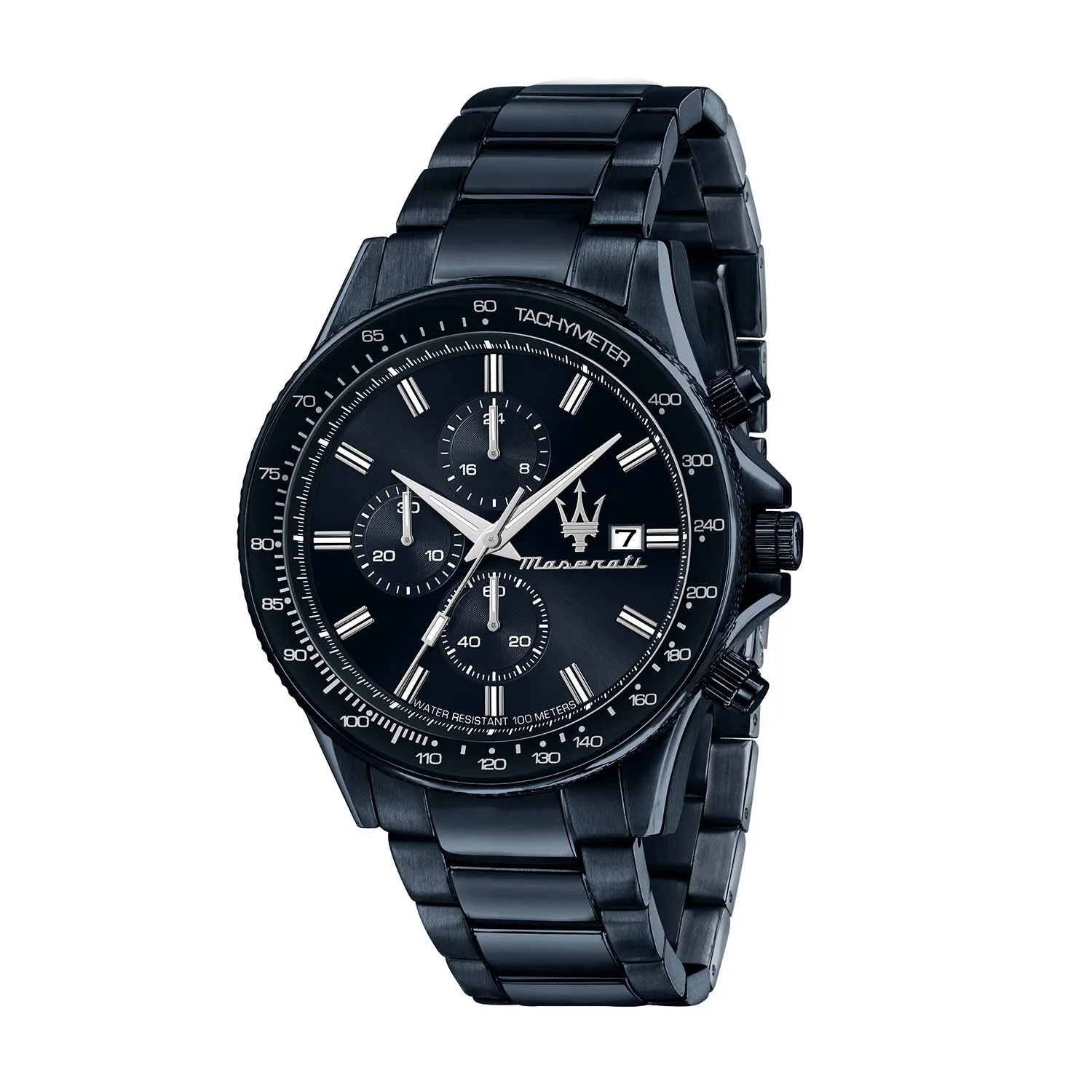 MASERATI SFIDA 44MM CHR BLUE DIAL BR BLUE MEN'S WATCH