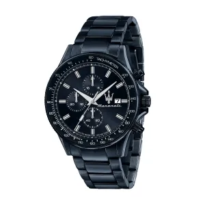 MASERATI SFIDA 44MM CHR BLUE DIAL BR BLUE MEN'S WATCH