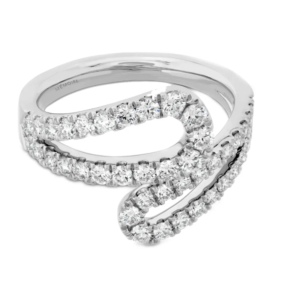 Memoire 18k White Gold Harper High-Tea Right Hand Ring