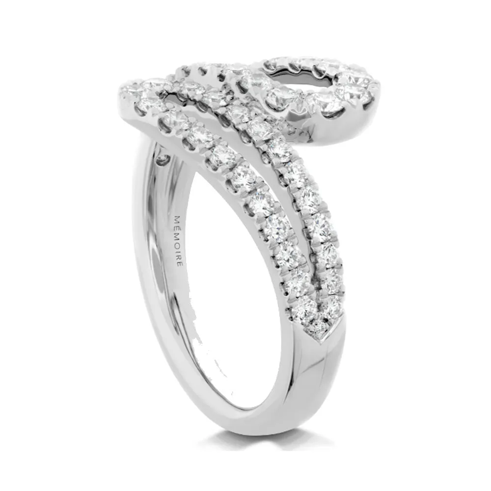 Memoire 18k White Gold Harper High-Tea Right Hand Ring
