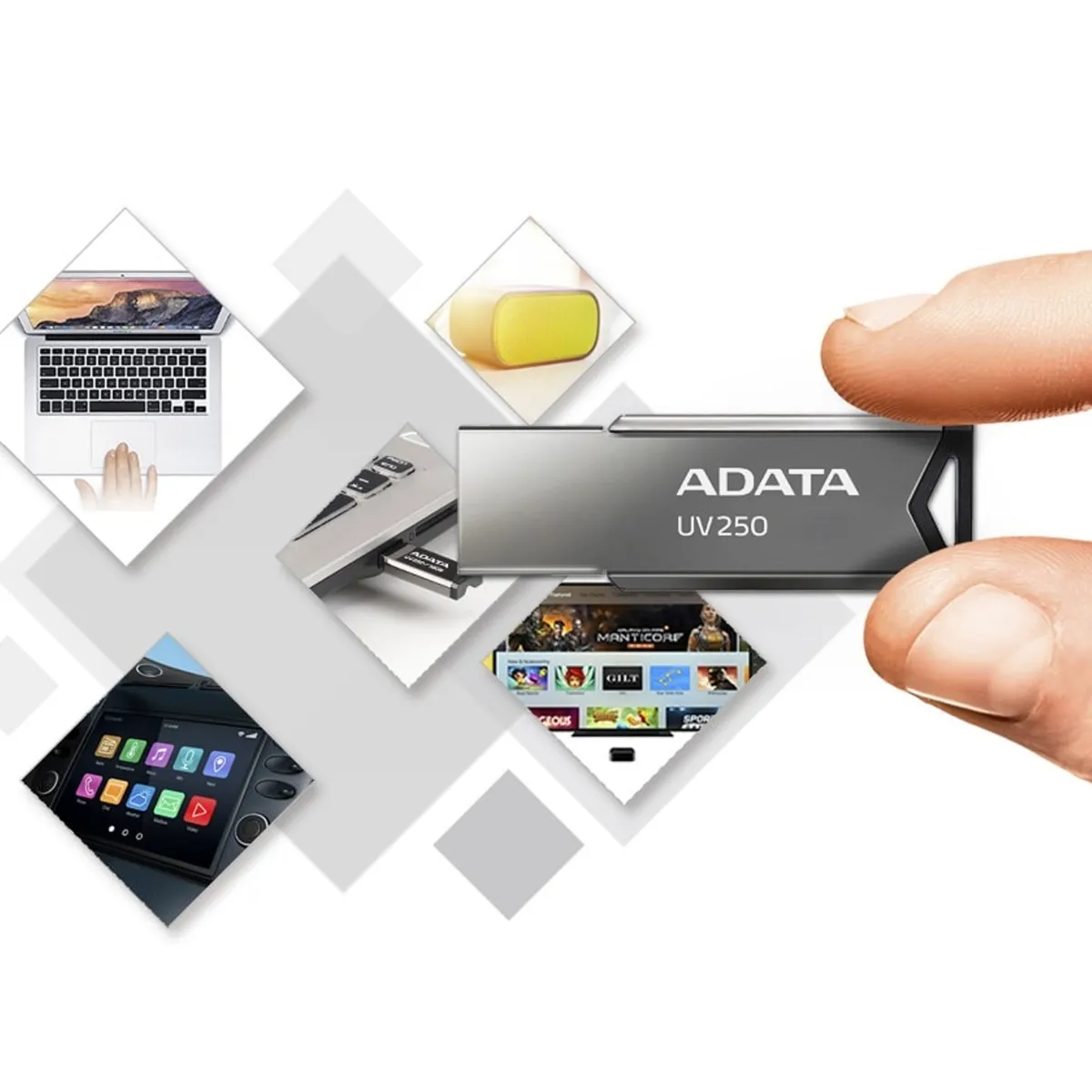 Memoria Flash Usb Adata De 32 Gb En Color Plata
