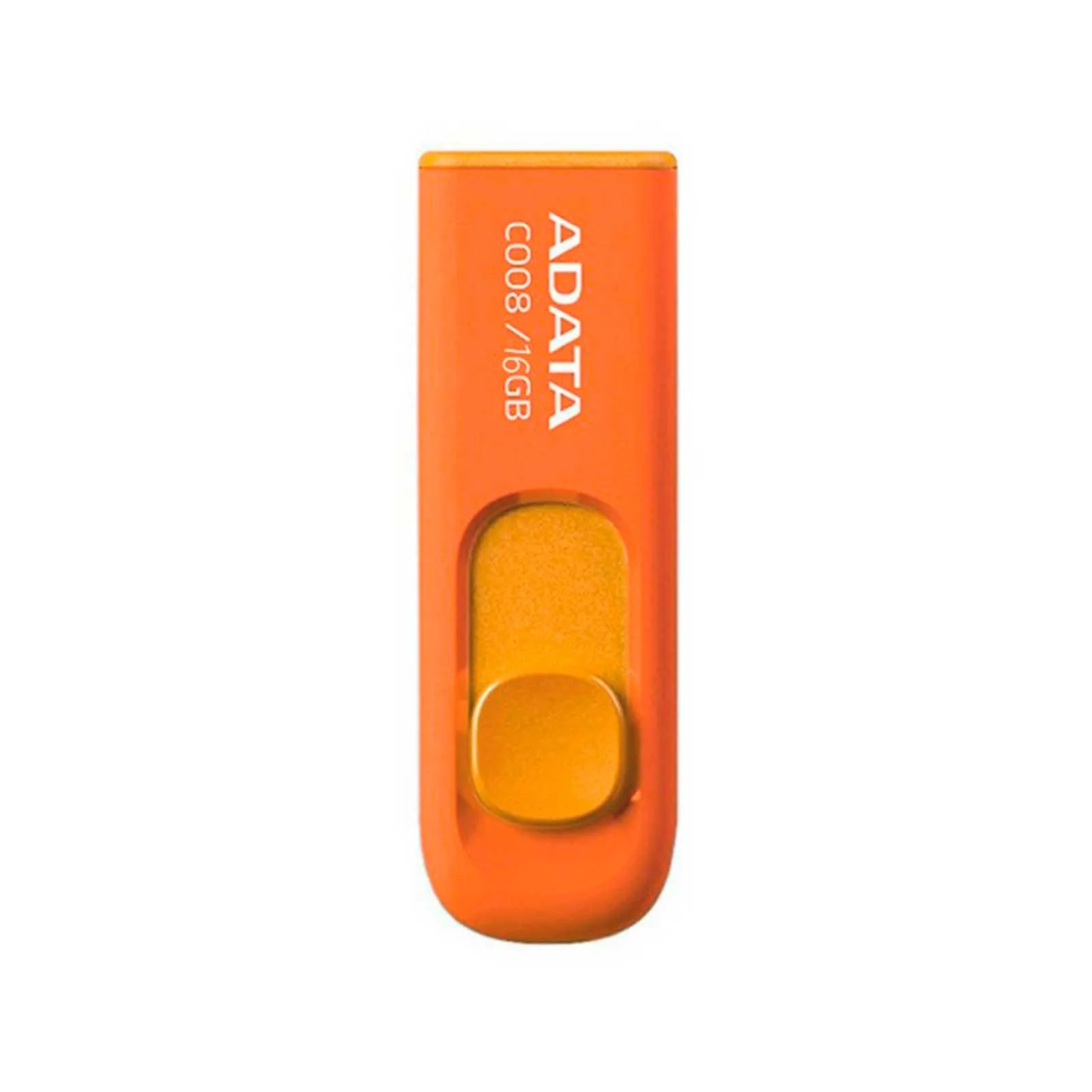 Memoria Usb Adata C008 Retráctil 16gb Naranja