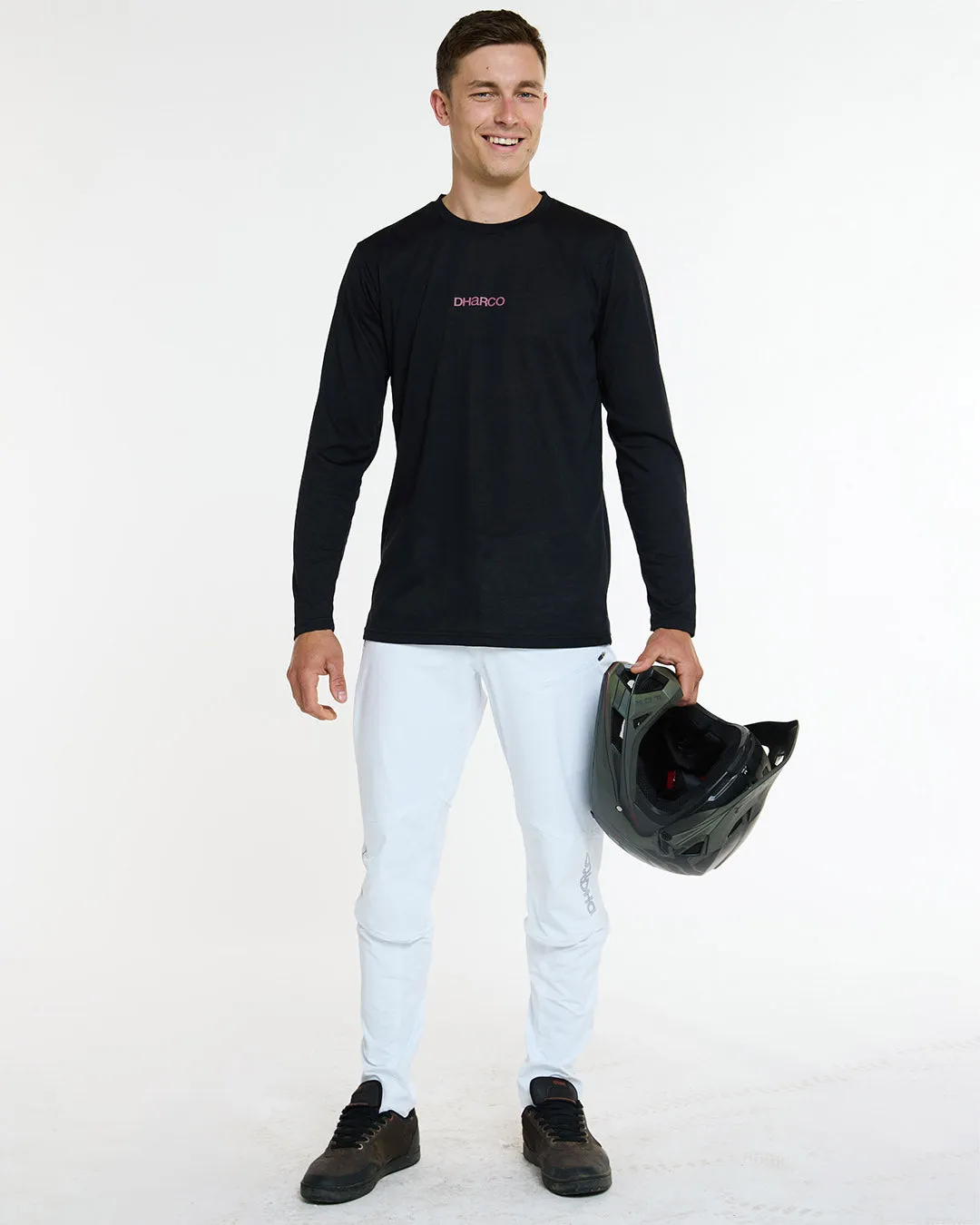 Mens Long Sleeve Tech Tee | Black