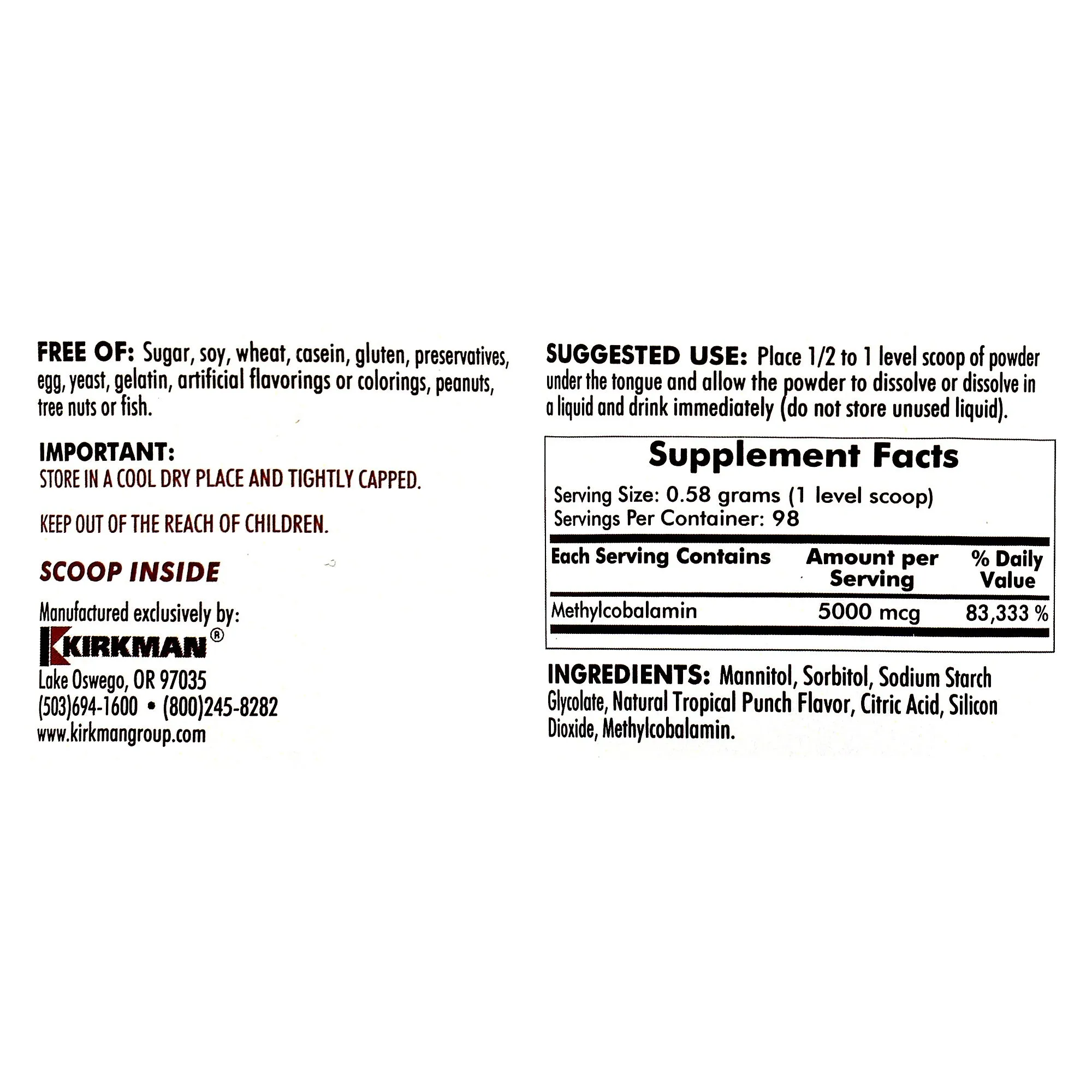 Methylcobalamin Concentrated Powder