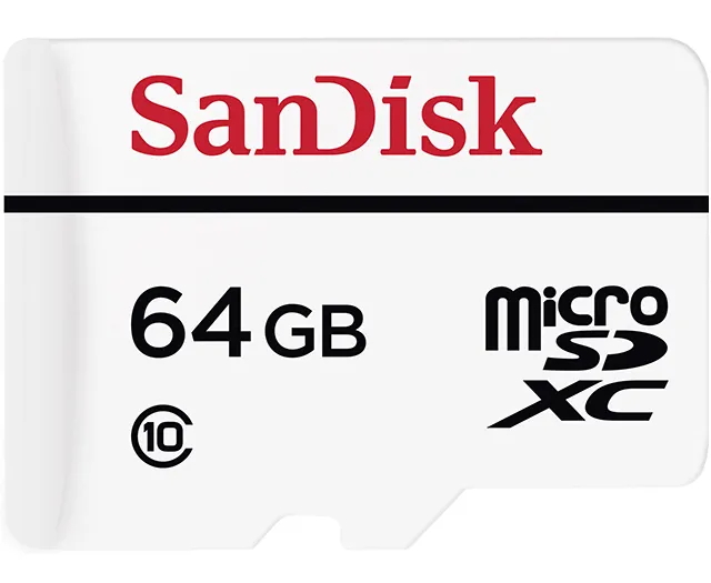 Micro Sd Sandisk High Endurance Sdhc De 64 Gb Clase 10 Blanca