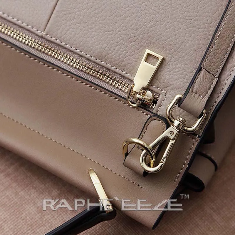 Midi Bag Elegant Tote Handbag Purses for Women - Cream Color