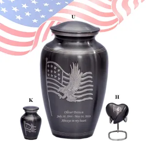 Military Series - American Honor and Glory Cremation Urn - IUMI109