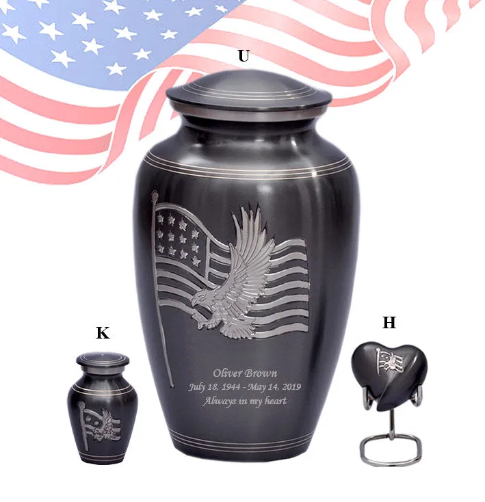 Military Series - American Honor and Glory Cremation Urn - IUMI109