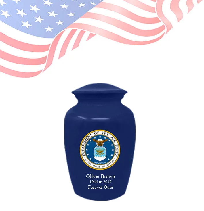 Military Series - United States Air Force Cremation Urn, Blue - IUMI128