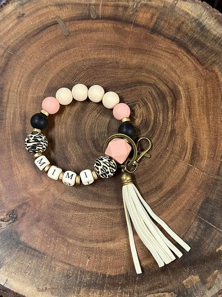 Mimi Silicone Bead Keychain Wristlet