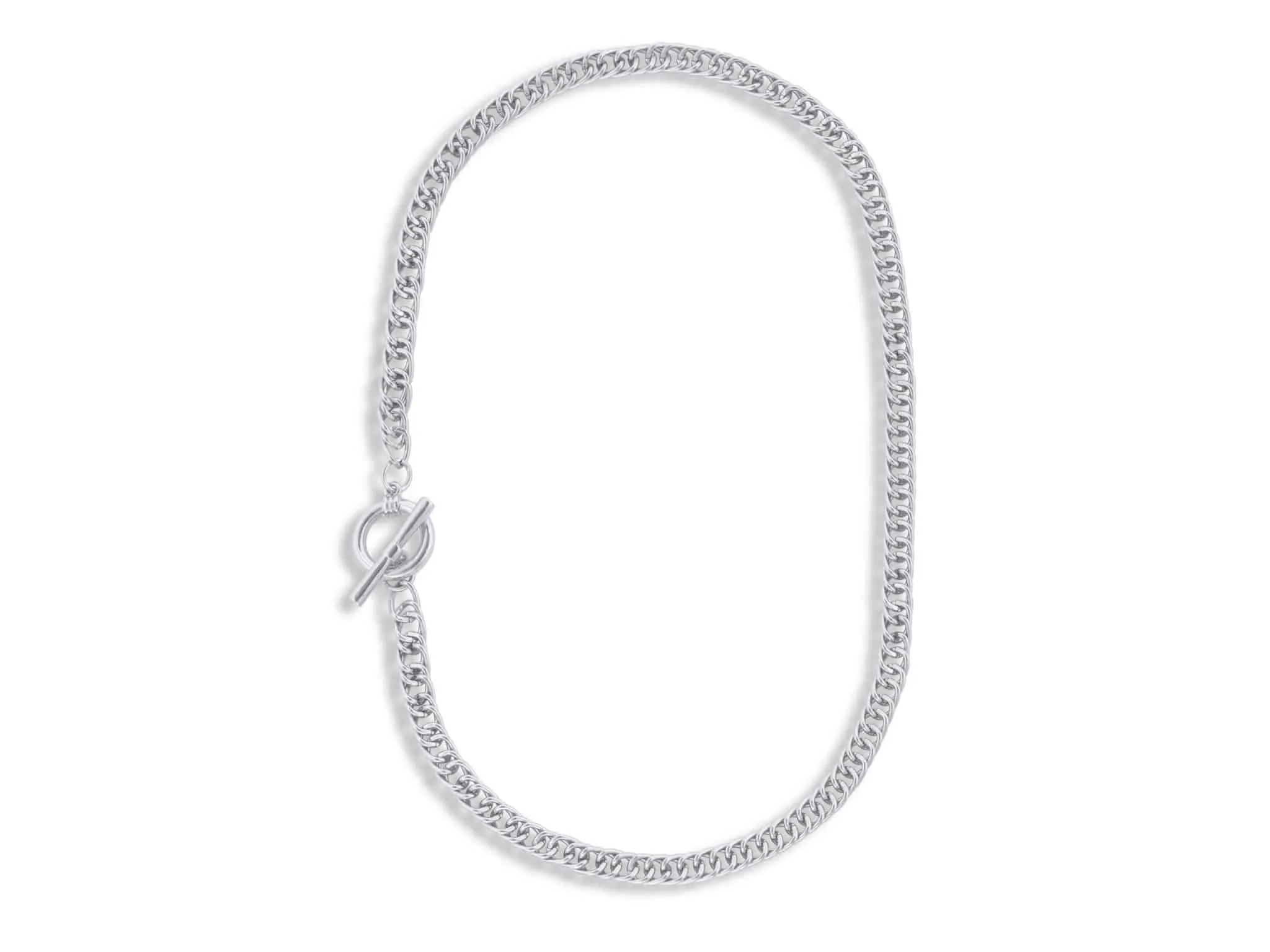 Molly Curb Chain T-Bar Necklace
