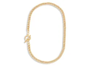 Molly Curb Chain T-Bar Necklace