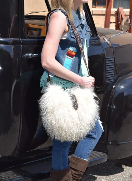 Mongolian Fur Cross Bag