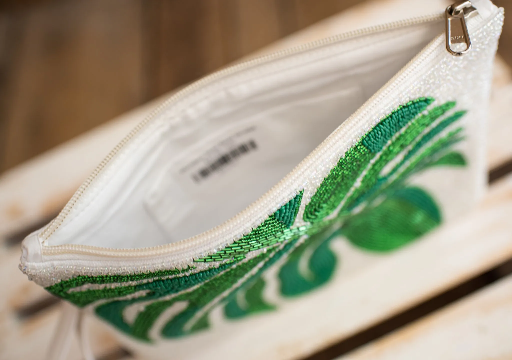 Monstera Seed Bead Wristlet