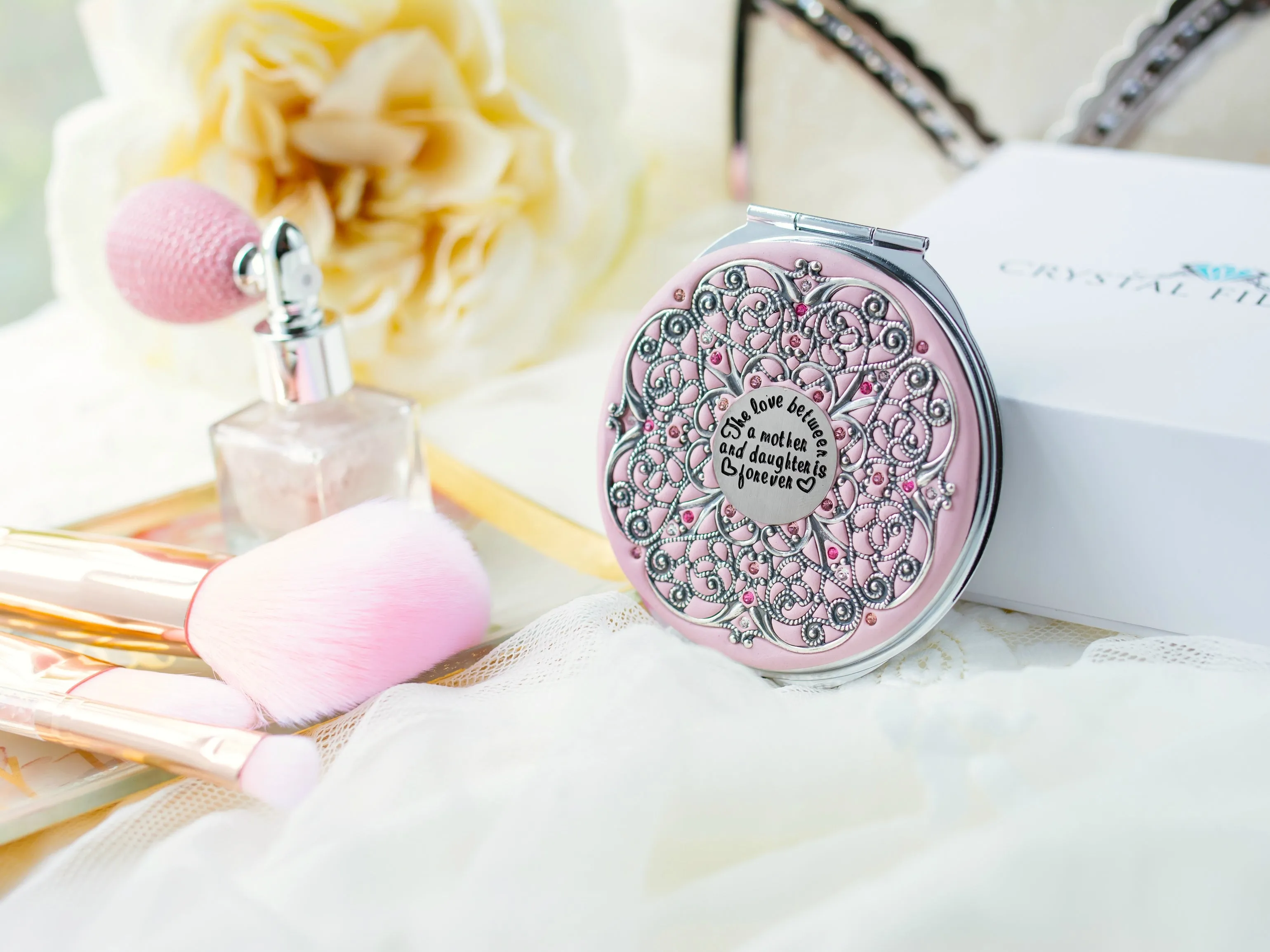 Mother and Daughter Extra Large Compact Mirror