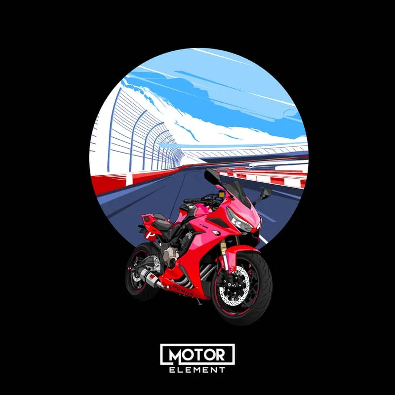 Motorcycles | Custom Digital Drawing