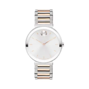 Movado Ladies Silver Dial Watch Silver Tone Case Quartz