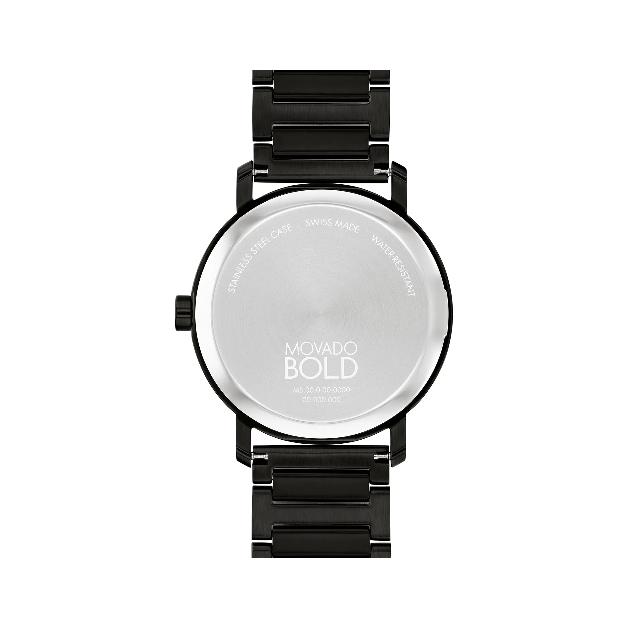 Movado Men's Black Dial Watch Black Tone Case Quartz