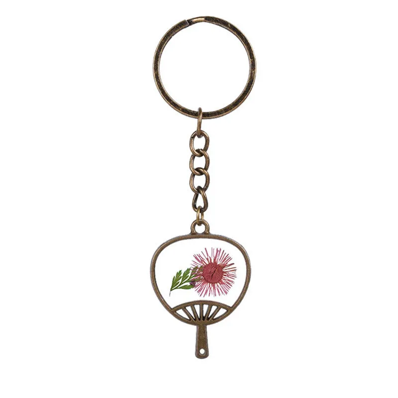 Mum & 18K Gold-Plated Fan Keychain
