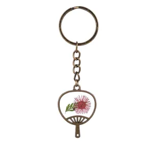 Mum & 18K Gold-Plated Fan Keychain