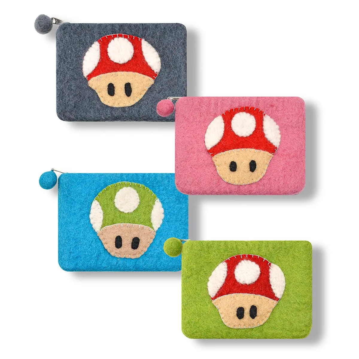 Mushroom Head Design Coin Purse
