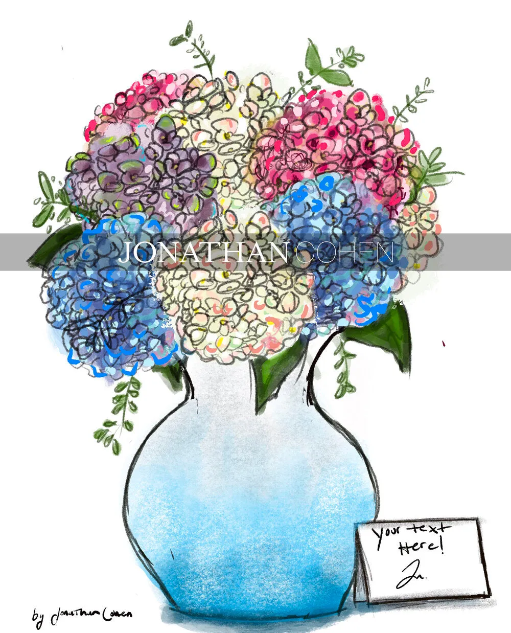 Mutli-color Hydrangeas