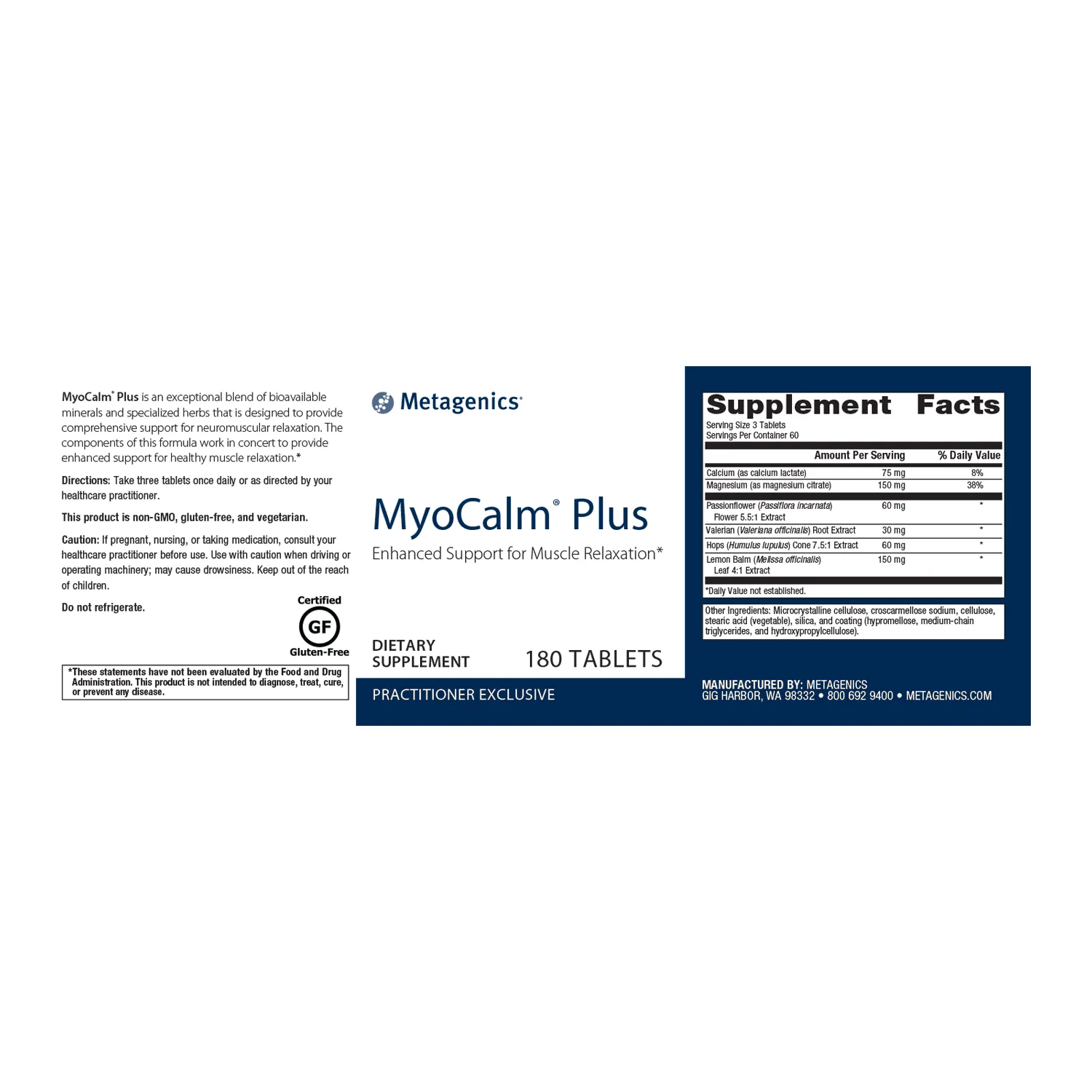 MyoCalm® Plus <br>Enhanced Support for Muscle Relaxation*
