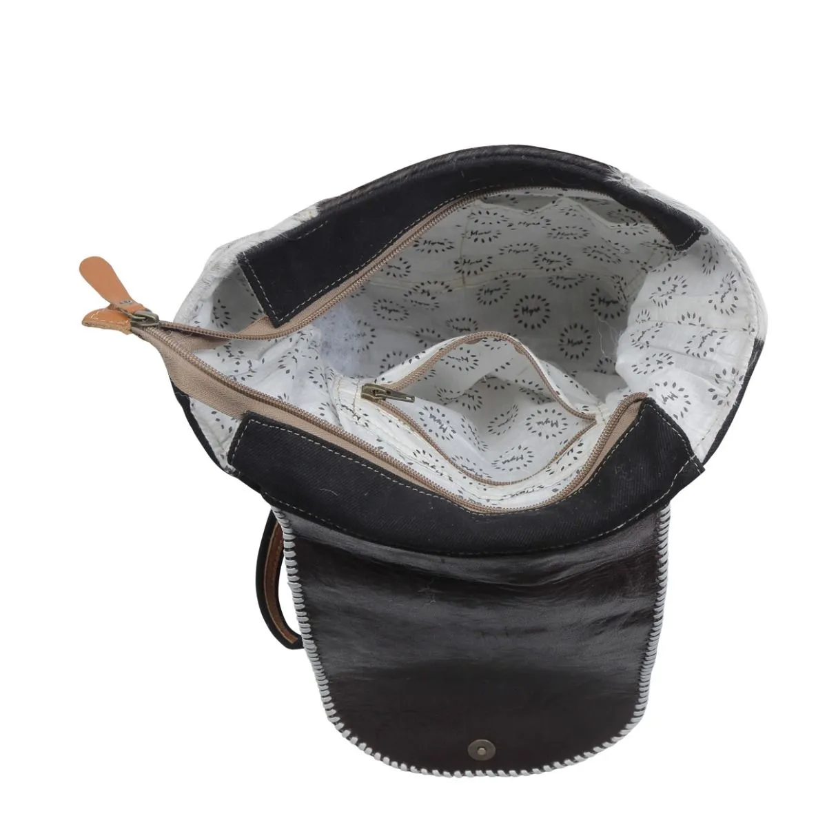 Myra Bag Padauk Hand-Tooled Leather & Hairon Bag