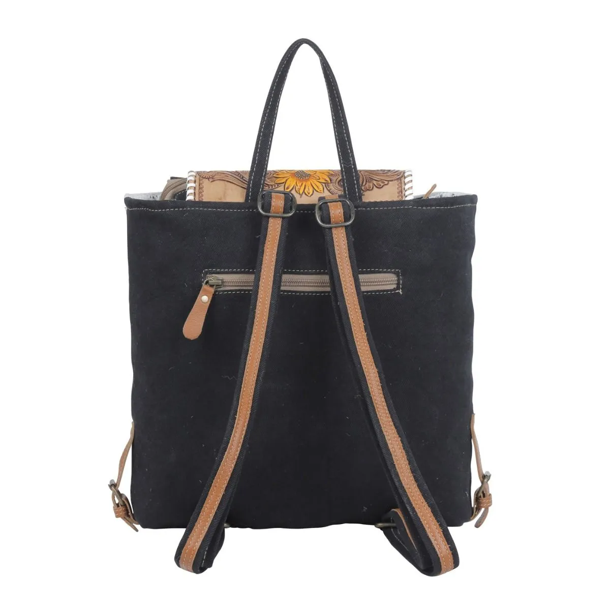 Myra Bag Padauk Hand-Tooled Leather & Hairon Bag