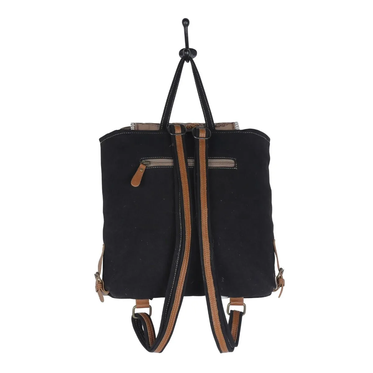 Myra Bag Padauk Hand-Tooled Leather & Hairon Bag