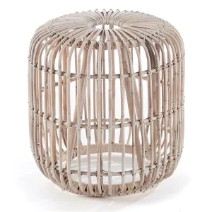 Napa Home Garden, RATTAN STOOL WHITEWASH,rt200wh