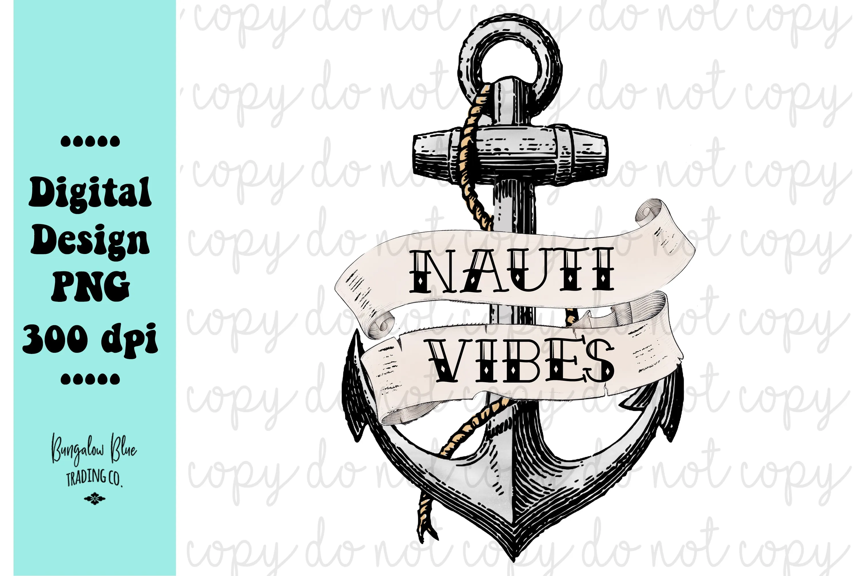 Nauti Vibes Nautical Anchor - Digital Download