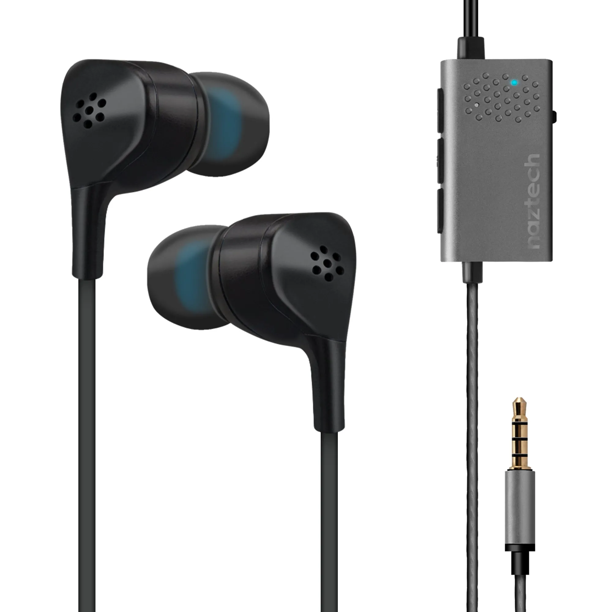 Naztech X1 Active Noise Cancelling Wired Earbuds