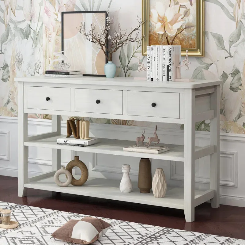 NEW Retails $400 Wayfair Nibbi 47" Console Table, White