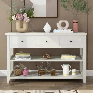 NEW Retails $400 Wayfair Nibbi 47" Console Table, White