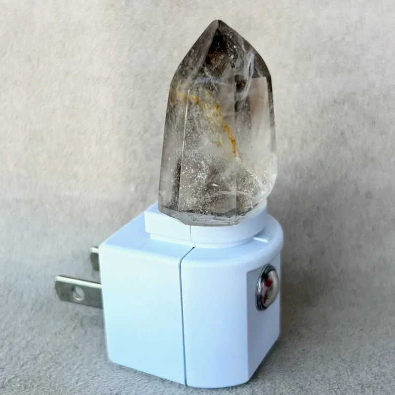 Night Light with Smoky Quartz Crystal